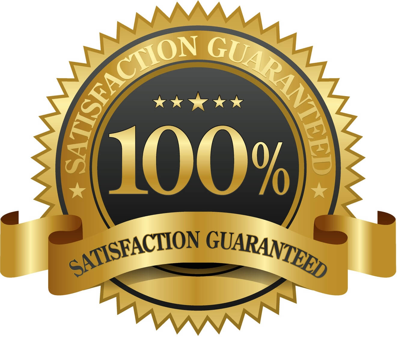 100% Satisfaction Guaranteed Seal