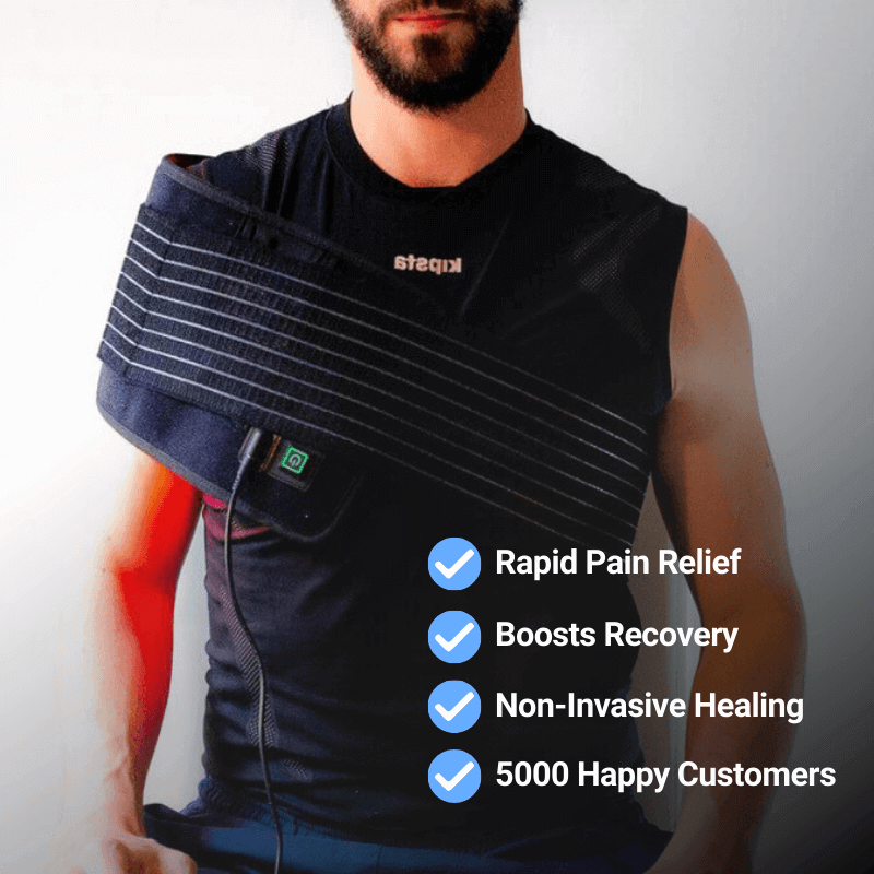 Shoulder pain relief wrap for rapid recovery.